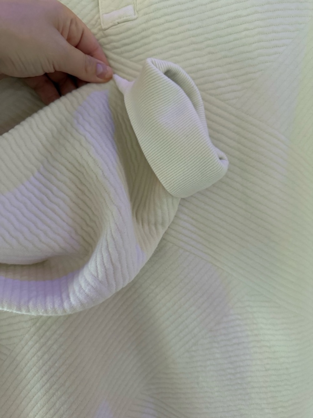 Goodfellow & Co Cream and Black Crewneck Pullover - Picture 2 of 5